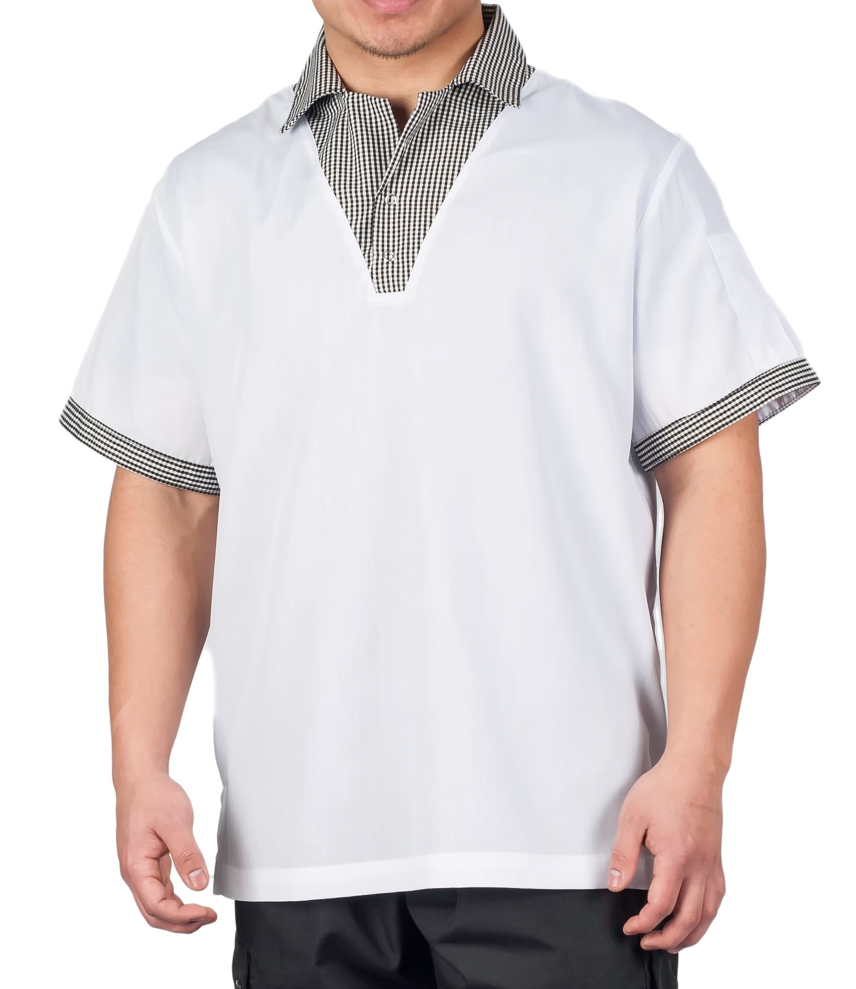 Checkered Trim Cook Shirts | KNG.com